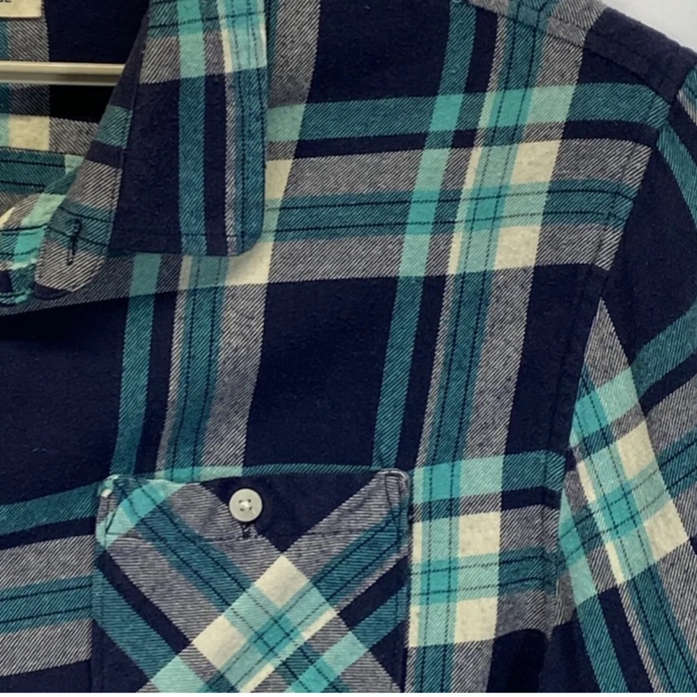 Button Down Plaid Flannel Authentic - image 2
